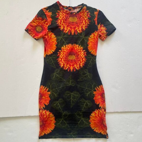 Desigual flower printed mini dress - Picture 4 of 5